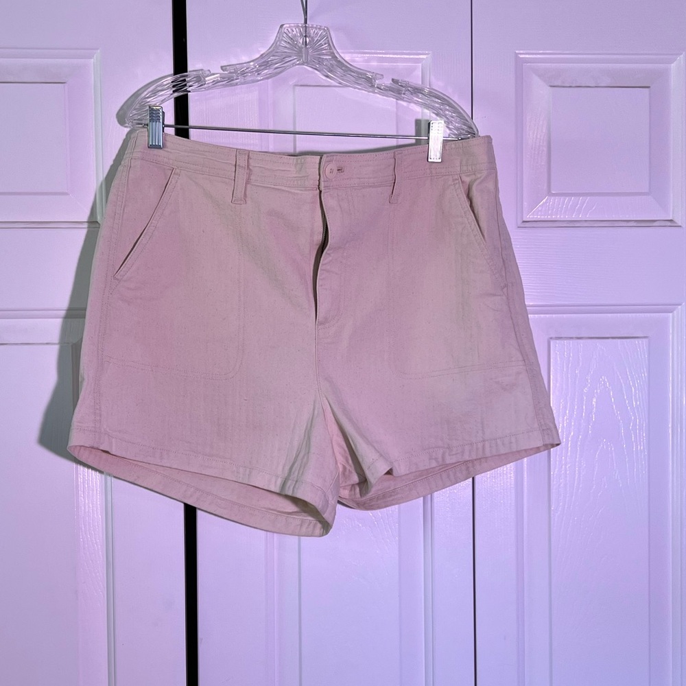 Cream shorts